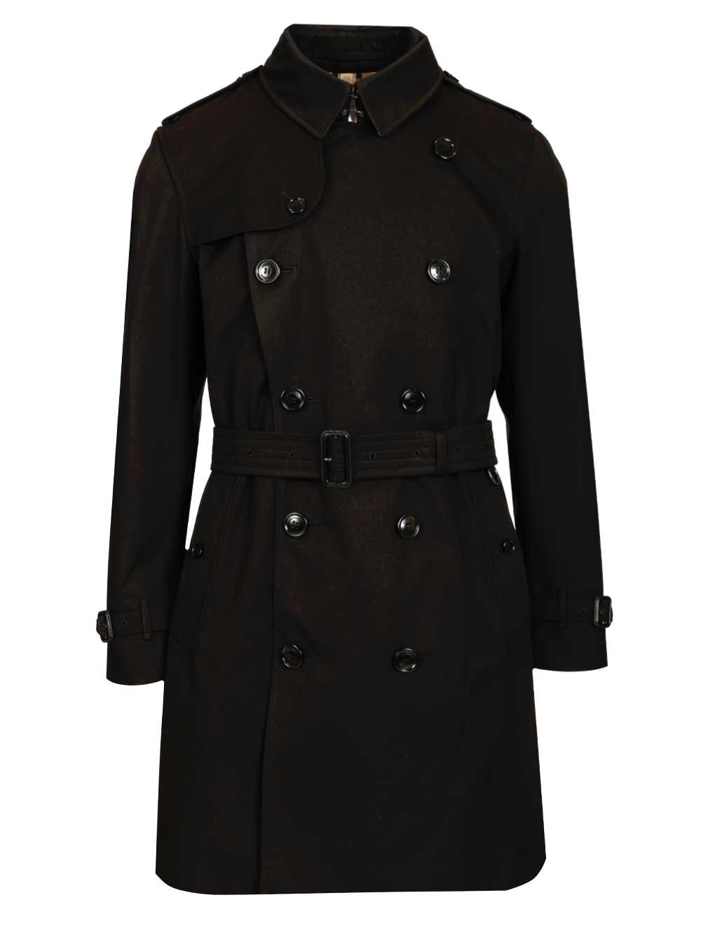 Burberry The Kensington Trench Coats - Black | 6ff9de255c576294e21e345f27858618b6f14a8c