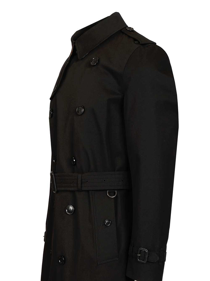 Burberry The Kensington Trench Coats - Black | f366d6dfc2278213554d721fc57f3cc9262cc2aa