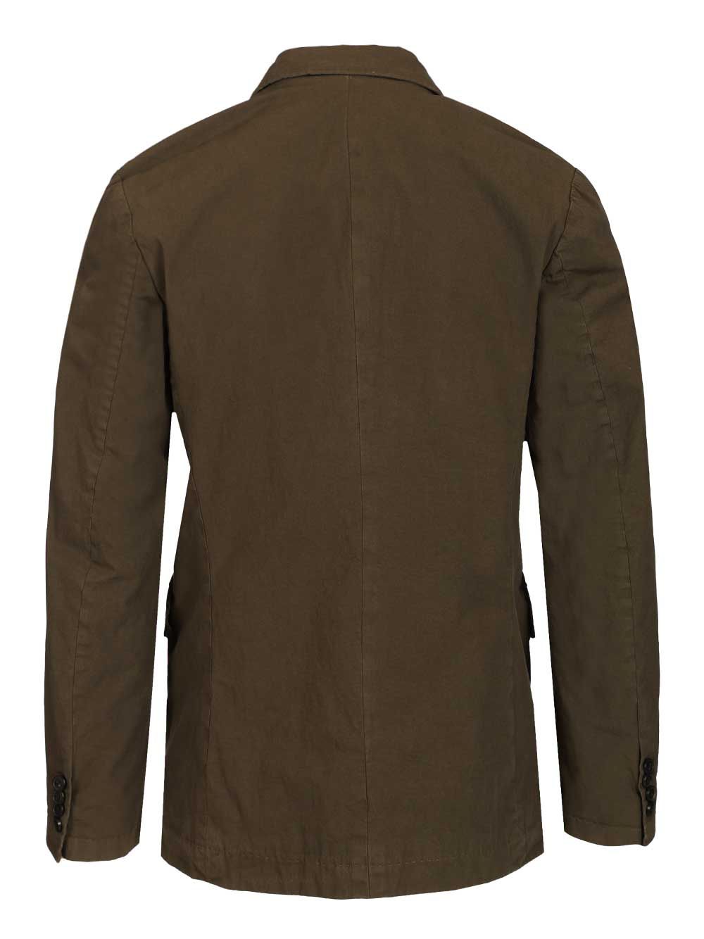 Dries Van Noten Double-Breasted Cotton Blazer Coats - Green | 1173654ccb5523e7a4e69808481113161d9c2793