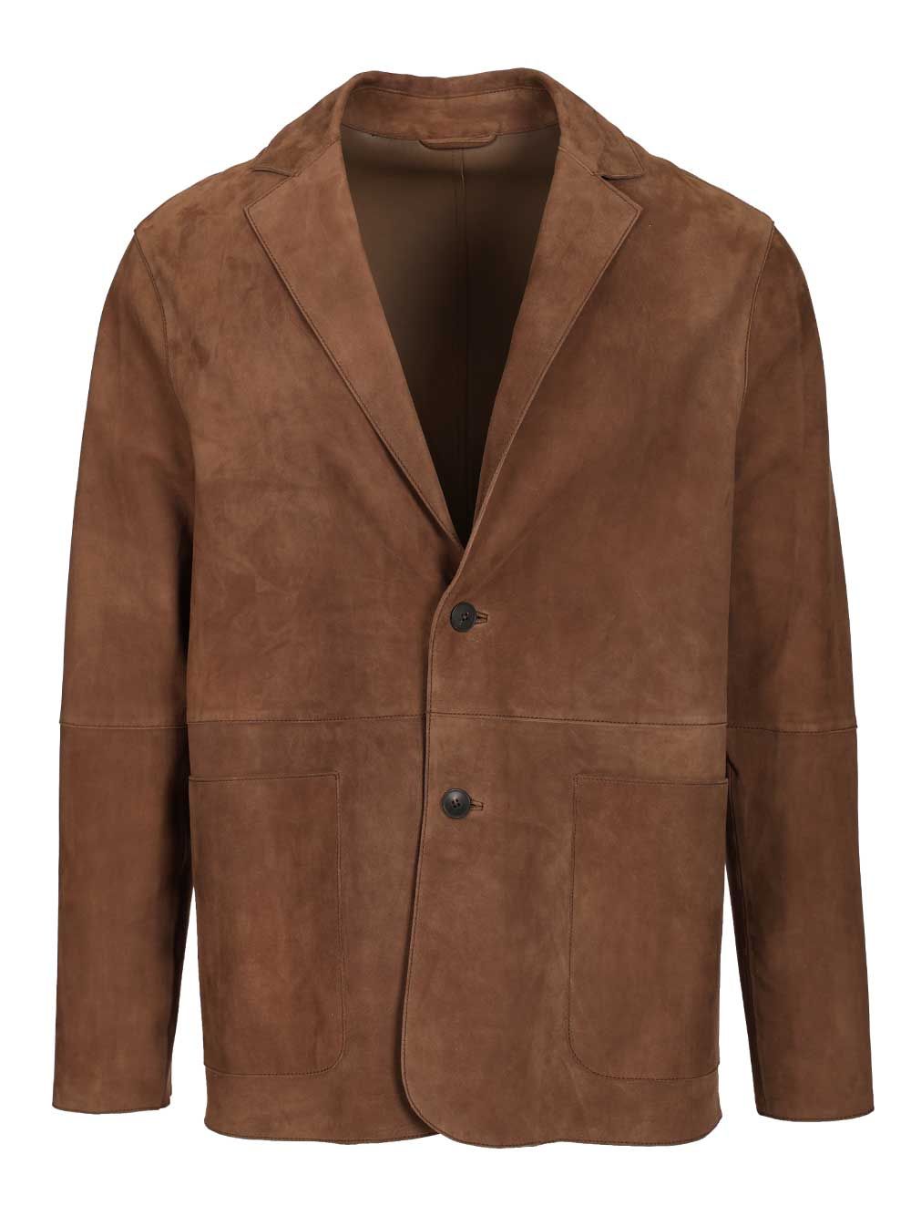 Al Duca D'Aosta Suede Blazer Jackets - Brown | 10adeaeef8ffa7dc3257adc1a83ac5df9e5710a6