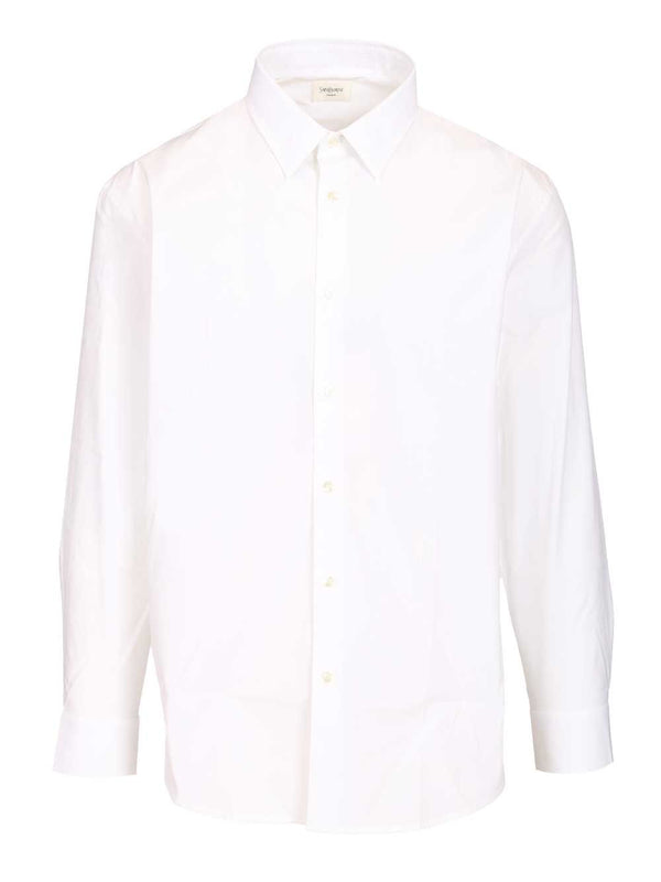 Cassandre Shirt In Stretch Cotton Poplin Shirts White