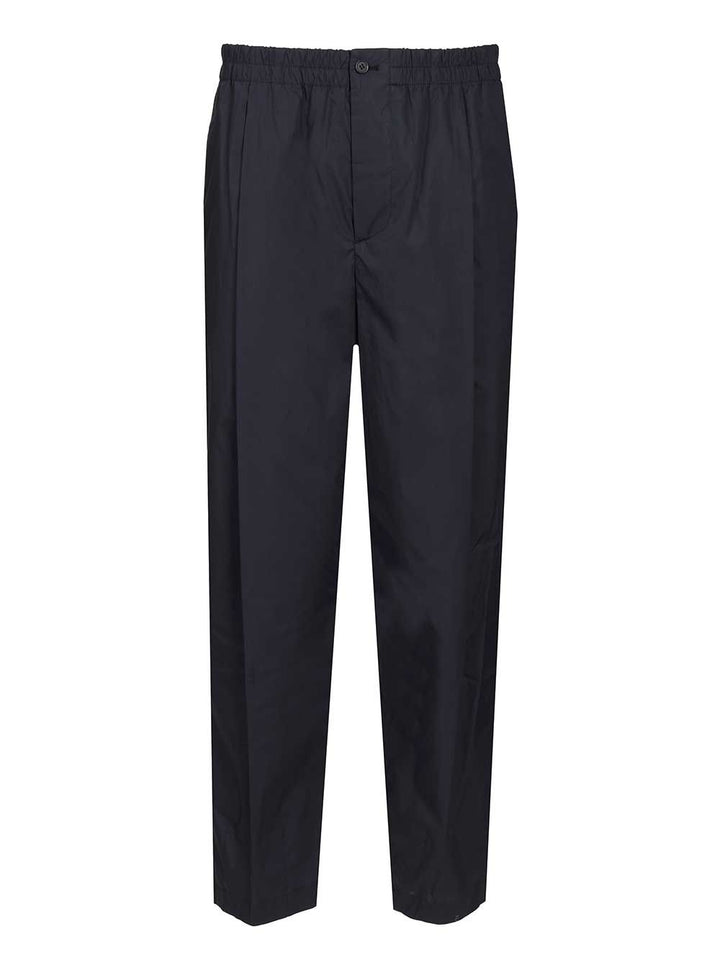 Giorgio Armani Elasticated Waist Trousers - Blue | 9451d492ad5393f1f2b64dd221066869f833c197