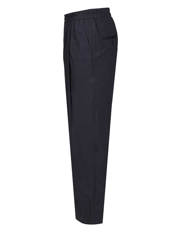Giorgio Armani Elasticated Waist Trousers - Blue | 6a3537d5ad9a1ff30a3e1d84d9d8ab184ba55a24