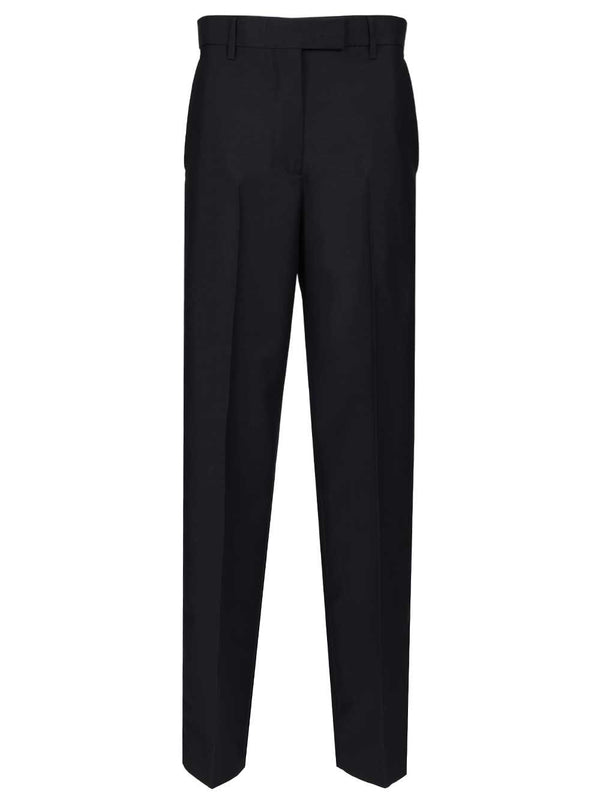 In Kid Mohair Trousers Blue