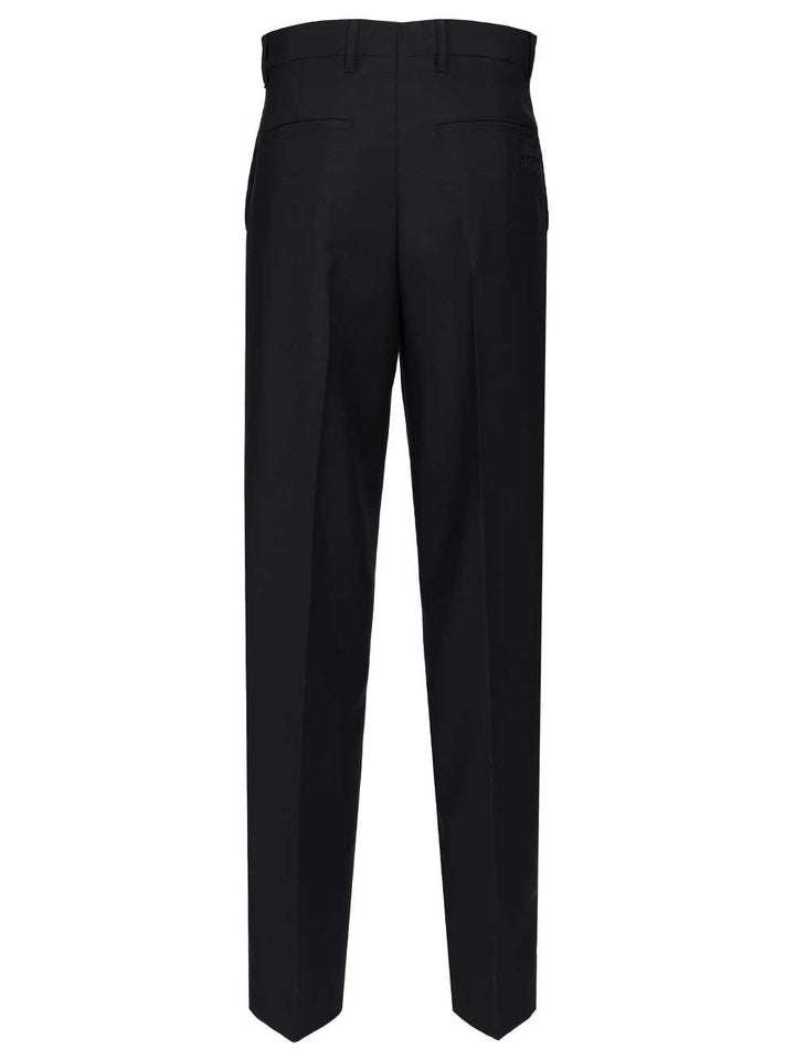 Miu Miu In Kid Mohair Trousers - Blue | c0ab65ded867dad55f96f3f0a3209a1ca3c3d0b8