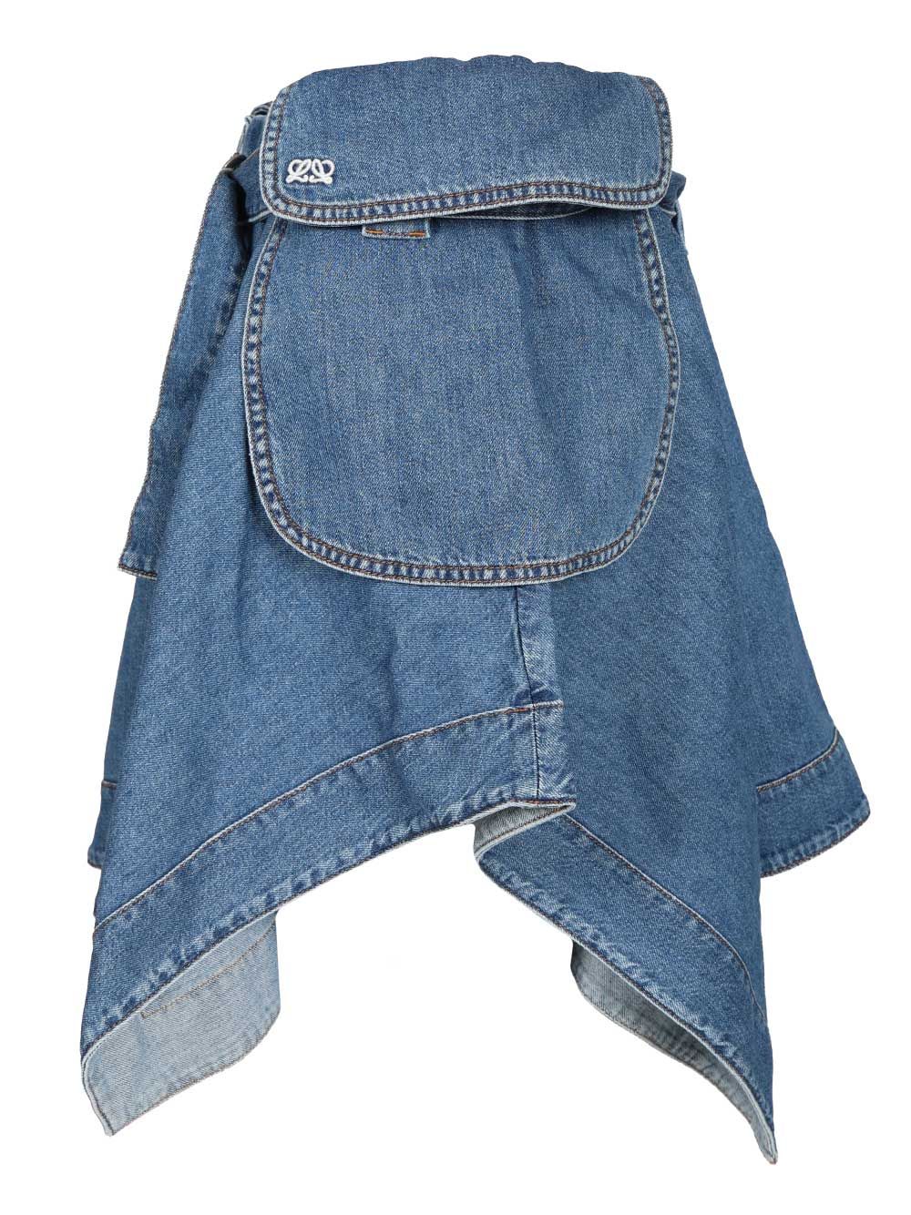 Loewe Denim Cargo Skirt Skirts - Light blue | c617c6cd1647d5e6f8a4b5ade91540bcc3a78bf7