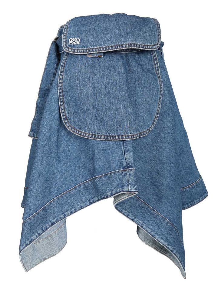 Loewe Denim Cargo Skirt Skirts - Light blue | c617c6cd1647d5e6f8a4b5ade91540bcc3a78bf7