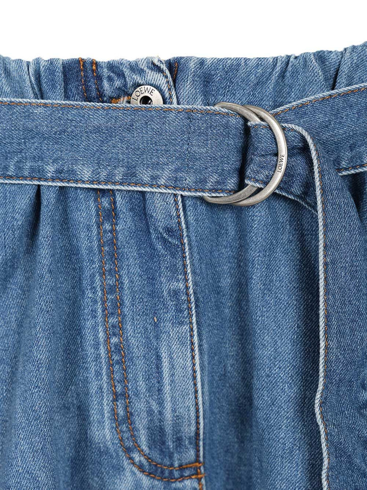 Loewe Denim Cargo Skirt Skirts - Light blue | 09f31eb819eeb151a70dcbcde7442b9b89993e63