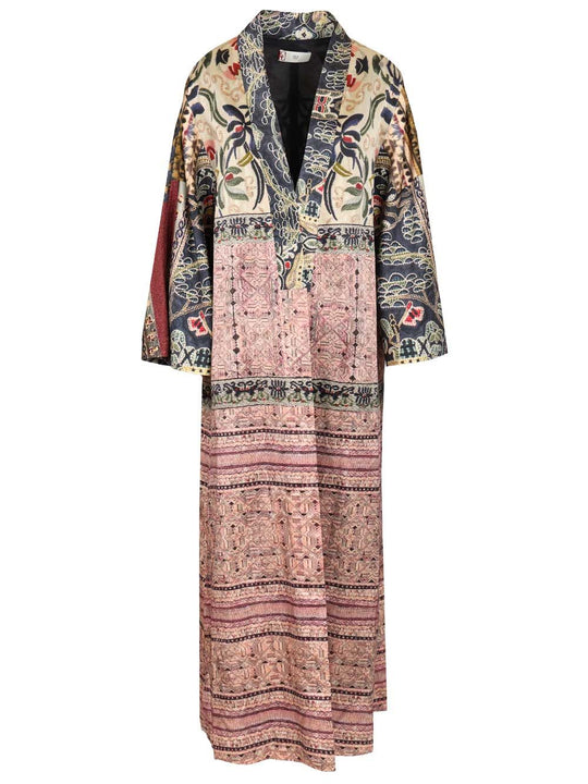 Ciclamino Printed Kimono Swimwear Multicolor