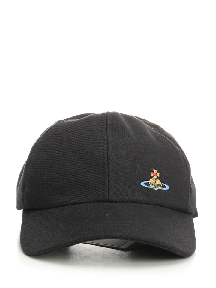 Vivienne Westwood Orb Cap Hats - Black | 34c7e6bb40878f166e10bab93c8f2deb05a723de
