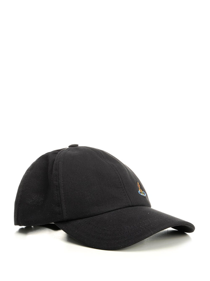 Vivienne Westwood Orb Cap Hats - Black | 601d943ef5b316c29b4831f9a984be831a3d92a4