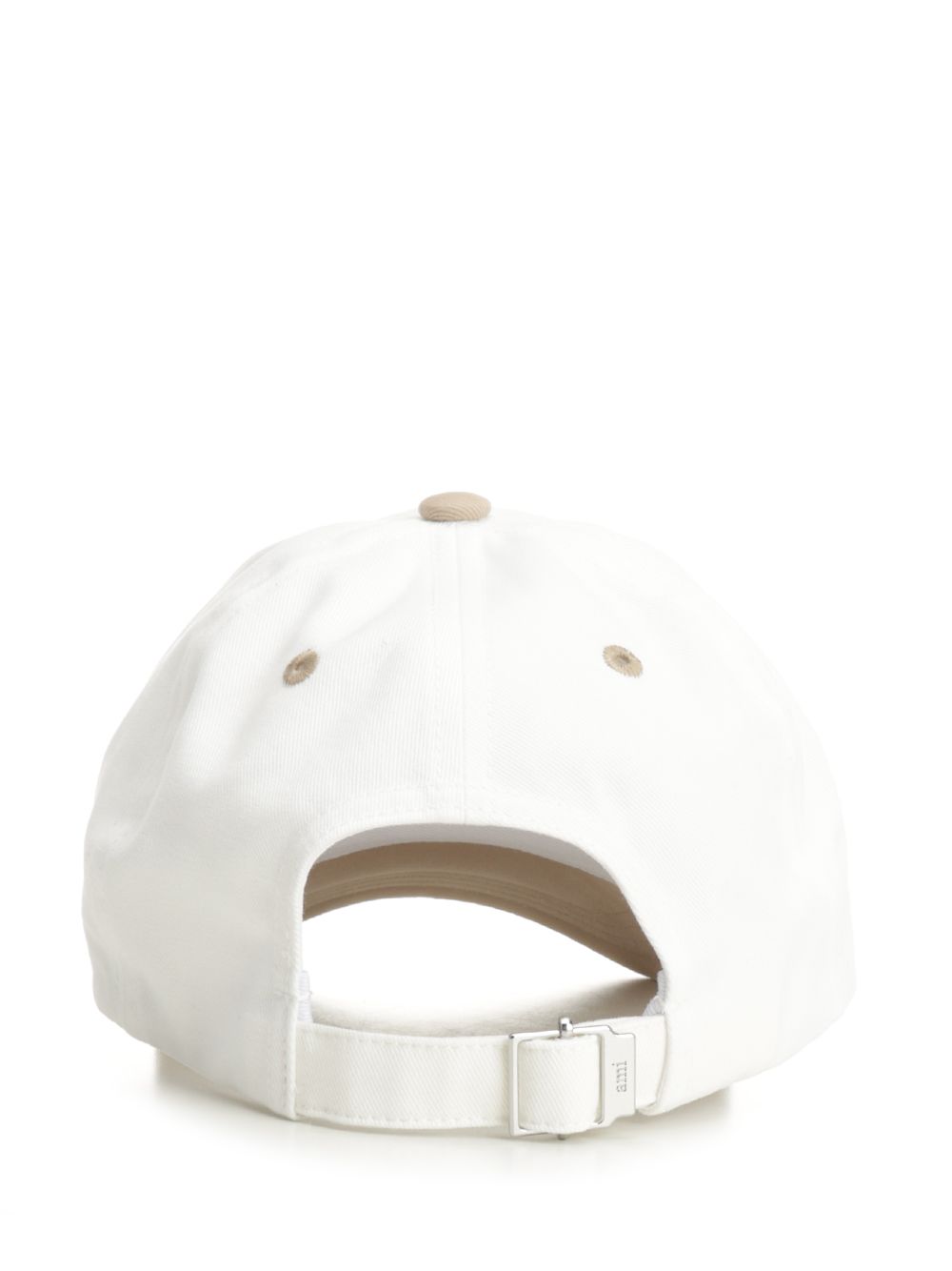 Ami Bicolor Ami Paris Cap Cotton Gabardine Hats - Beige | 097b4e3f546394e46d6b0e329757f70b06f9f72c