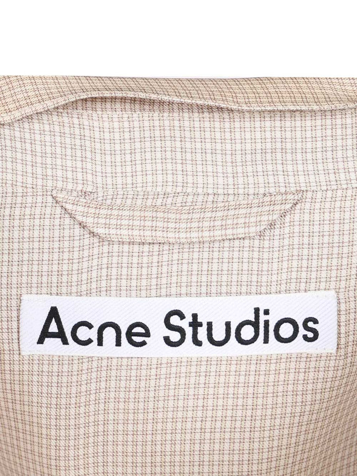 Acne Studios Single-Breasted Jacket Shirts - Beige | 03a77e3211bda537b55a10a77de0a29e5efbc31e