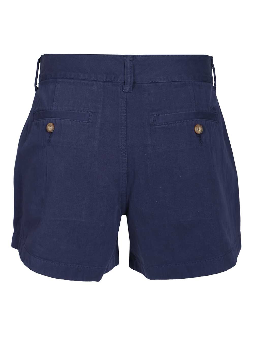 Polo Ralph Lauren Blue Cotton Shorts Trousers - Blue | 7f5d8a0cc5042db434e30601fbc756efd70598c9