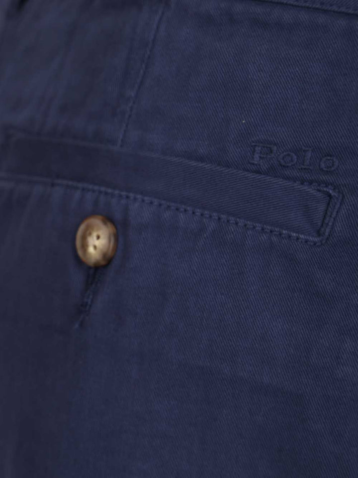 Polo Ralph Lauren Blue Cotton Shorts Trousers - Blue | a686b6ab438dbc9258e5f3627dbe57156ccfe9ae