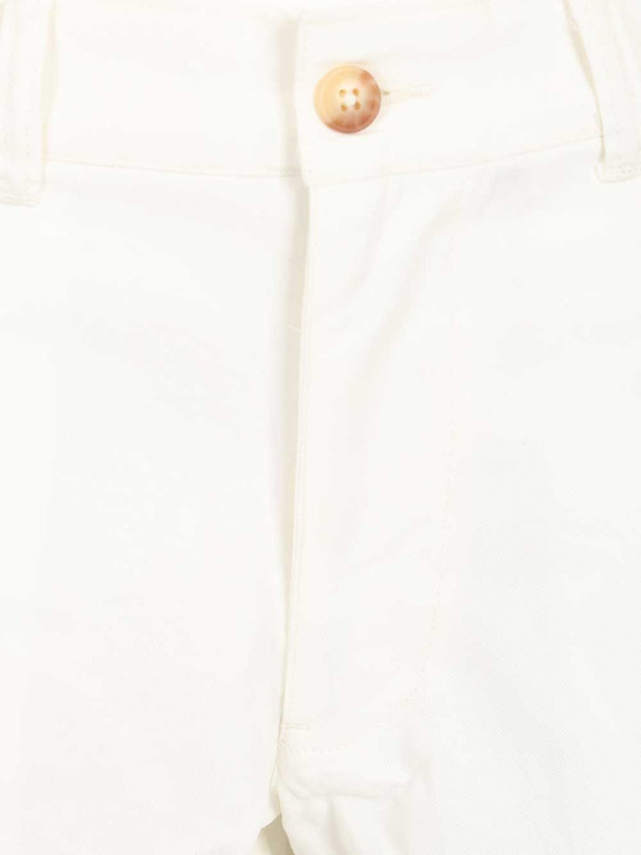 Polo Ralph Lauren Blue Cotton Shorts Trousers - White | 6165aec62412748f945869ad47b5b776f03146ec