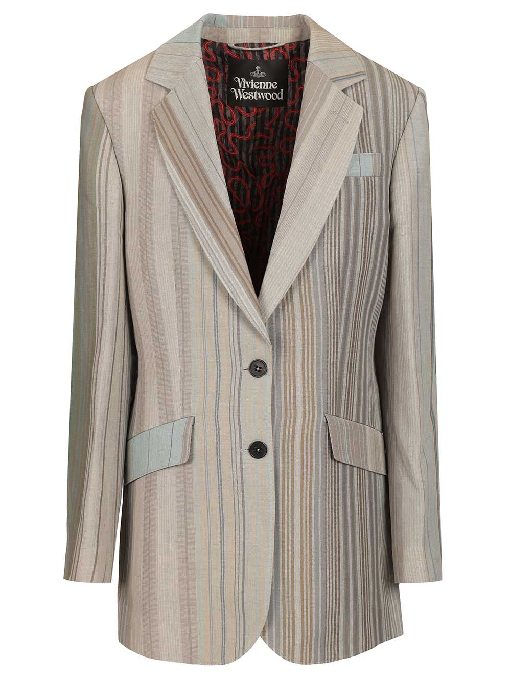 Vivienne Westwood Huddersfield Blazer Jackets - Grey | 6c0c3cfc7cc344482b8094ad8504505ca377f36b