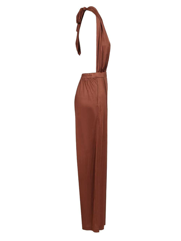 Amazuin “Lennox” Jumpsuit Jewelry - Brown | 061be12fe066c33217387ce119bdfa55089f5943
