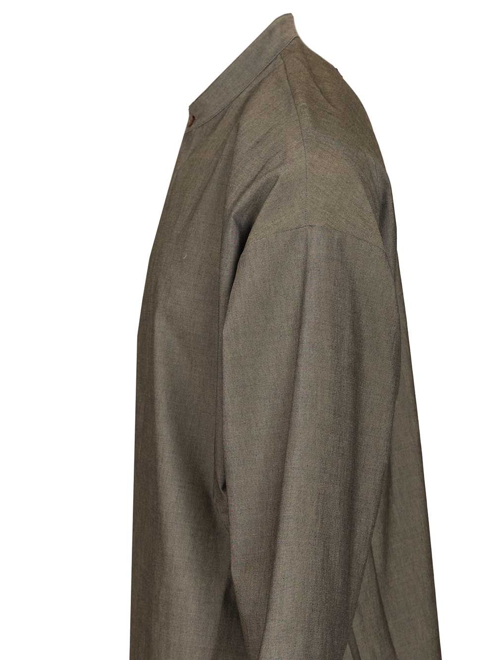 Fear Of God Mandarin Relaxed Shirt Ss Shirts - Grey | f0e61ba11cf755f8a4ecb9082d37f93361e881ae