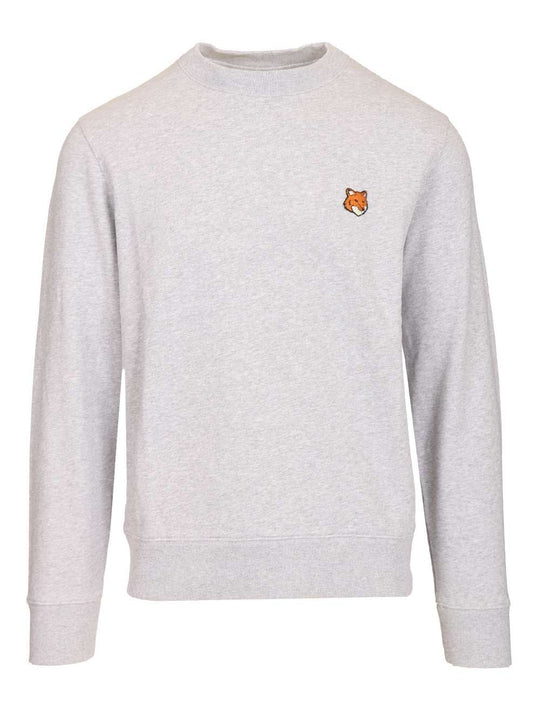 Fox Head Sweatshirt Sweatshirts Grey