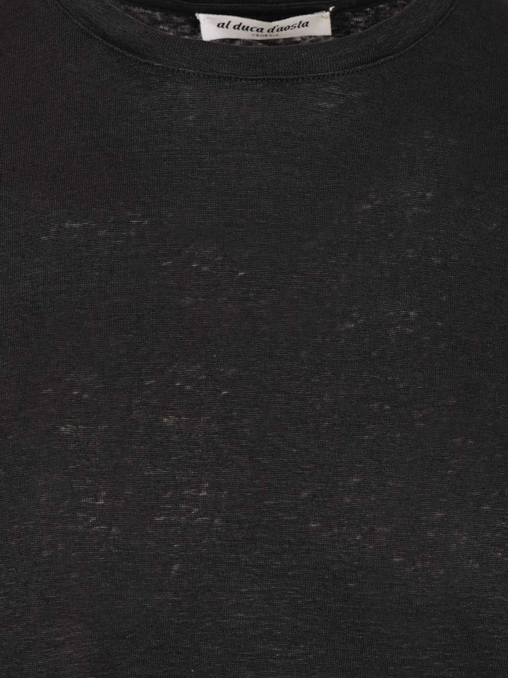 Al Duca D'Aosta Linen T-Shirt - Blue | 62e6e45d0c1a7393e2997eebb95ac87e7e9a6e85