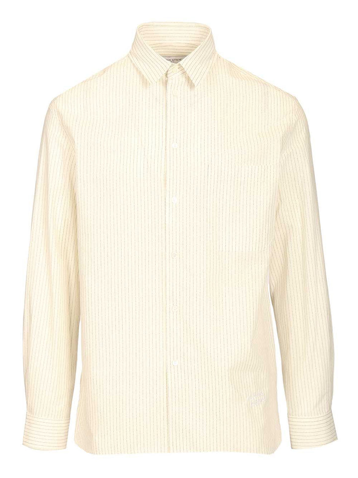 Maison KitsunÉ Striped Oversize Shirt Shirts - White | 7289878d2abc51263cf4056ebf2a9421aae6994f