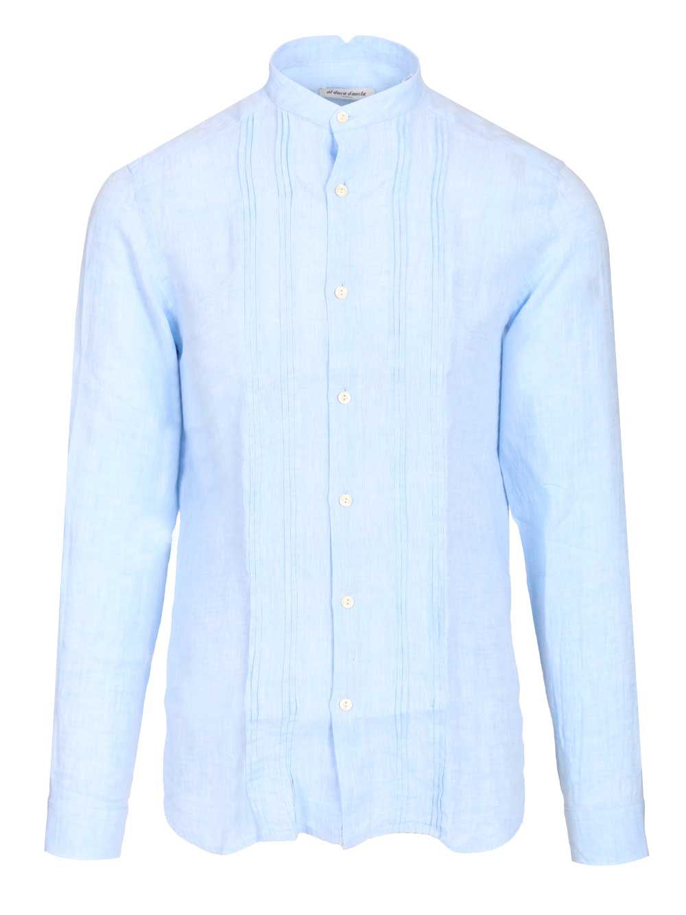 Al Duca D'Aosta Linen Shirt Shirts - Light blue | 2554708658df09bd2c432ef1513271068075b055