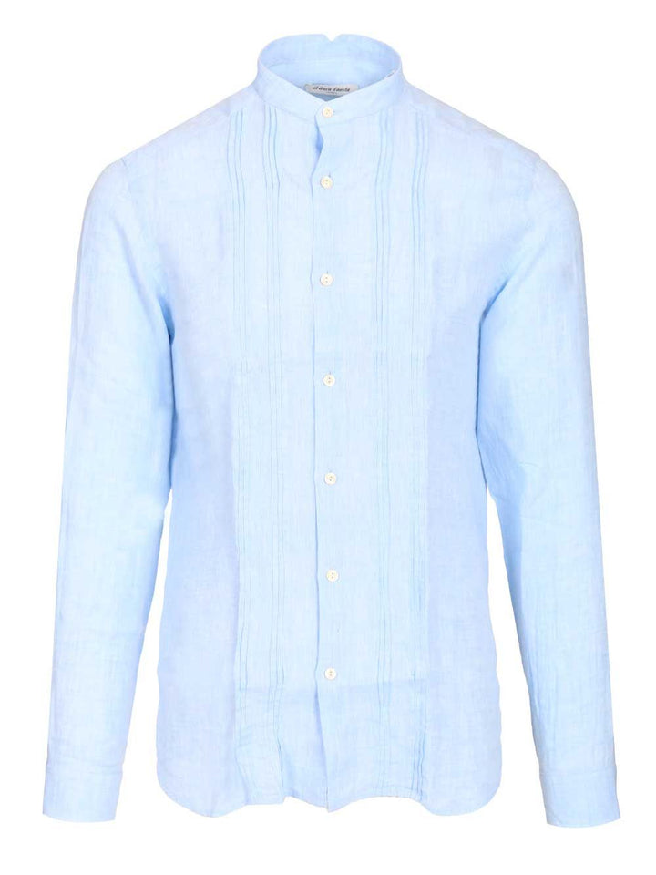 Al Duca D'Aosta Linen Shirt Shirts - Light blue | 2554708658df09bd2c432ef1513271068075b055