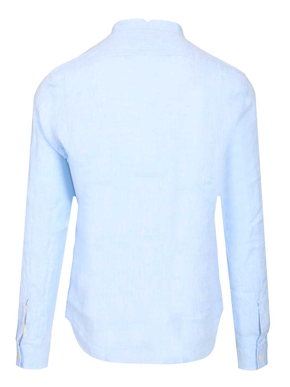 Al Duca D'Aosta Linen Shirt Shirts - Light blue | adc50d0624ba952684c41d8cef13f1a03278b041