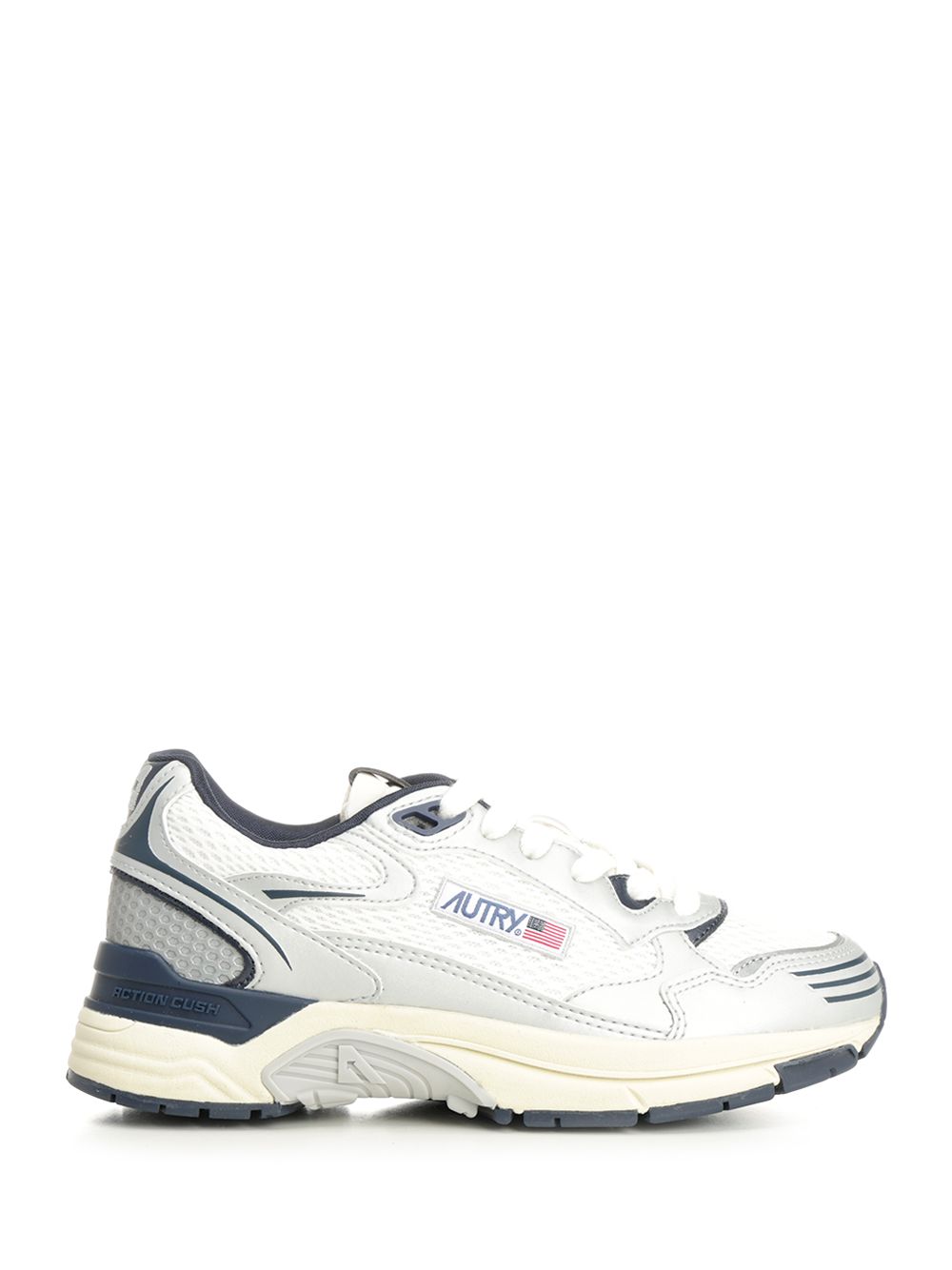 Autry  Hyperway Sneaker In Mesh And Suede Sneakers - Silver | 95b0bc98a0d4b1f2e832874b13301a852e91973e