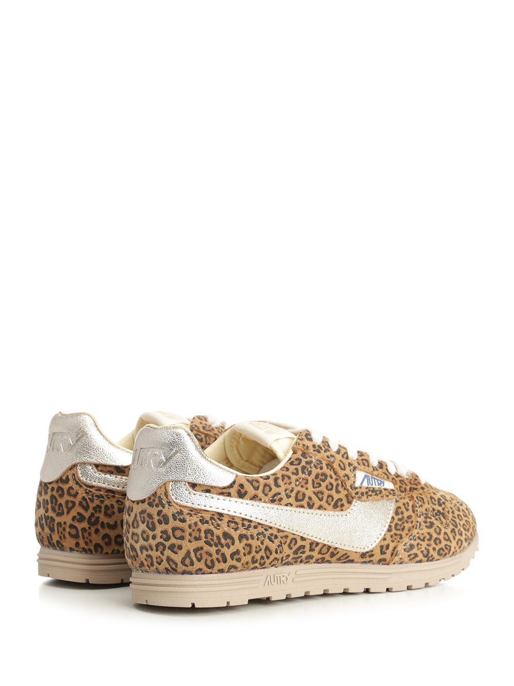 Autry  Windspin Sneaker In Perforated Leather Sneakers - Animalier | 67c8b548980fa65fb96184f6012863827f1f0e9f
