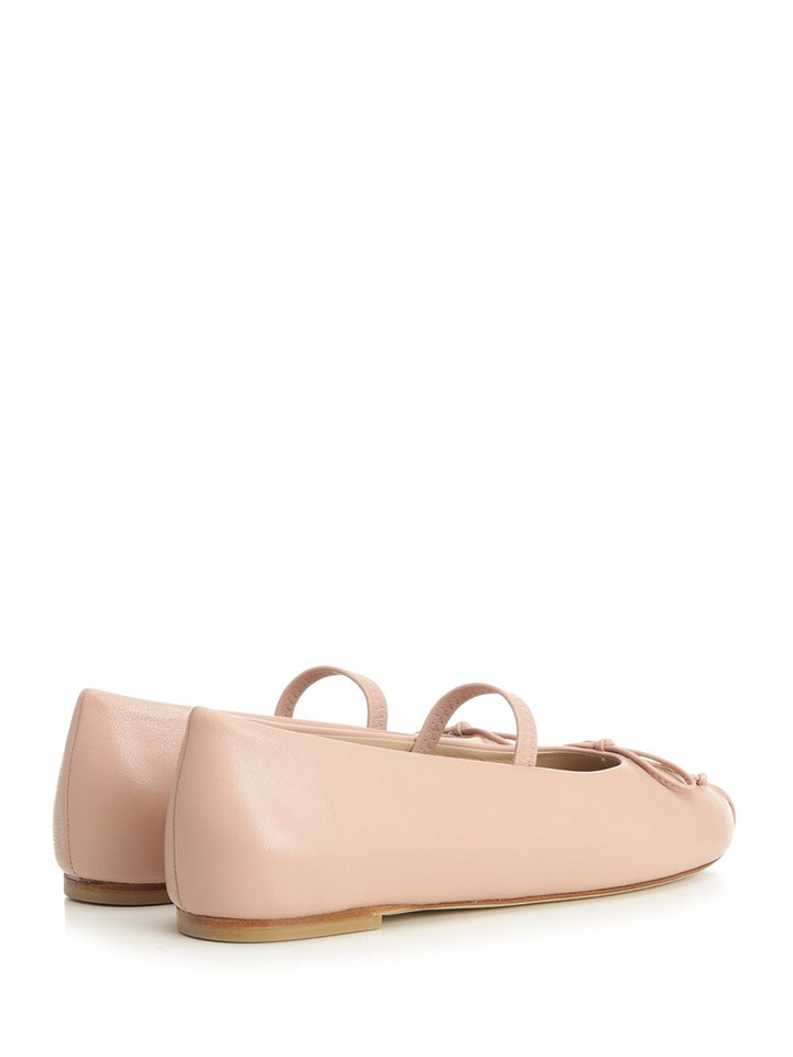 Stuart Weitzman Prima Bow Ballerinas Scarpe basse - Rose | d733aea7303fd360437abf93aa411bb60dc0c5f1