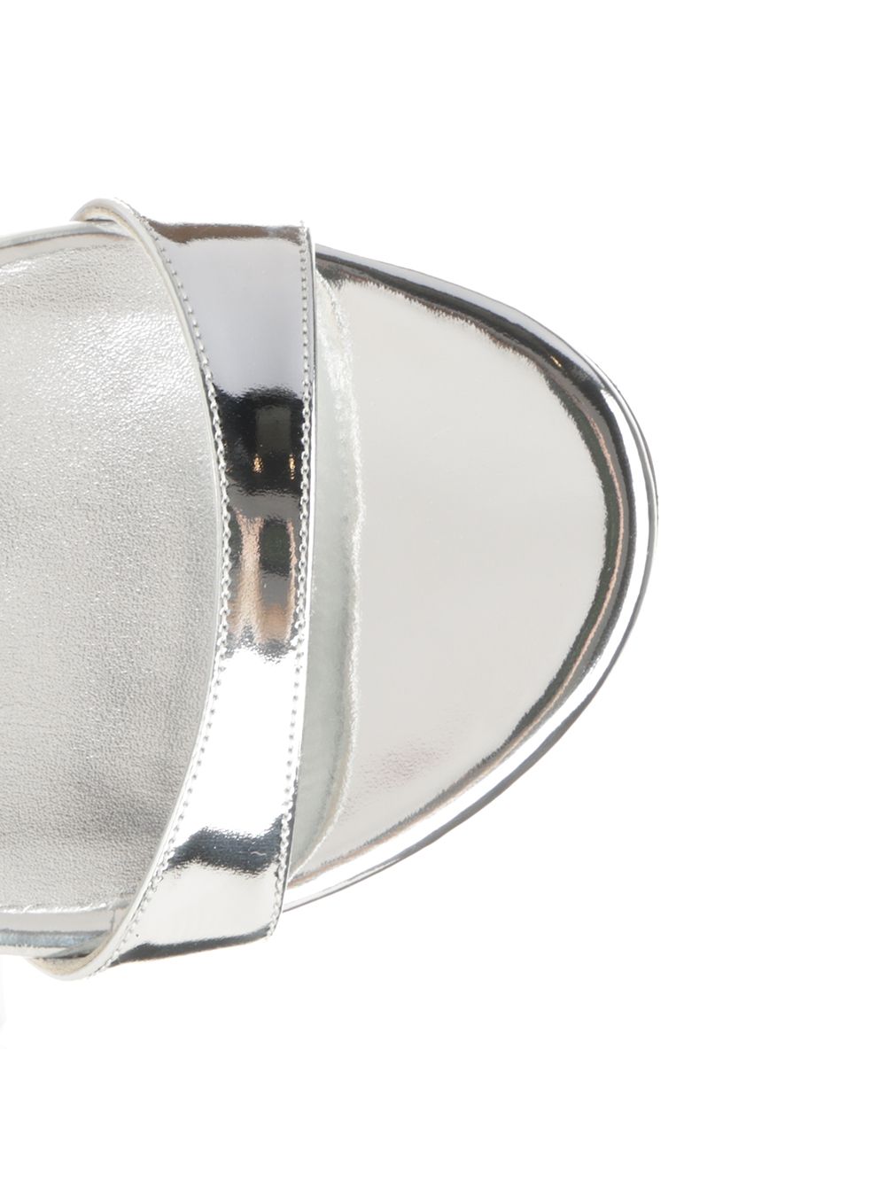Stuart Weitzman Nudistini Wrap 100 Sandals - Silver | 6baaac33279fde4477ff4f2eb8aa5503df168b96