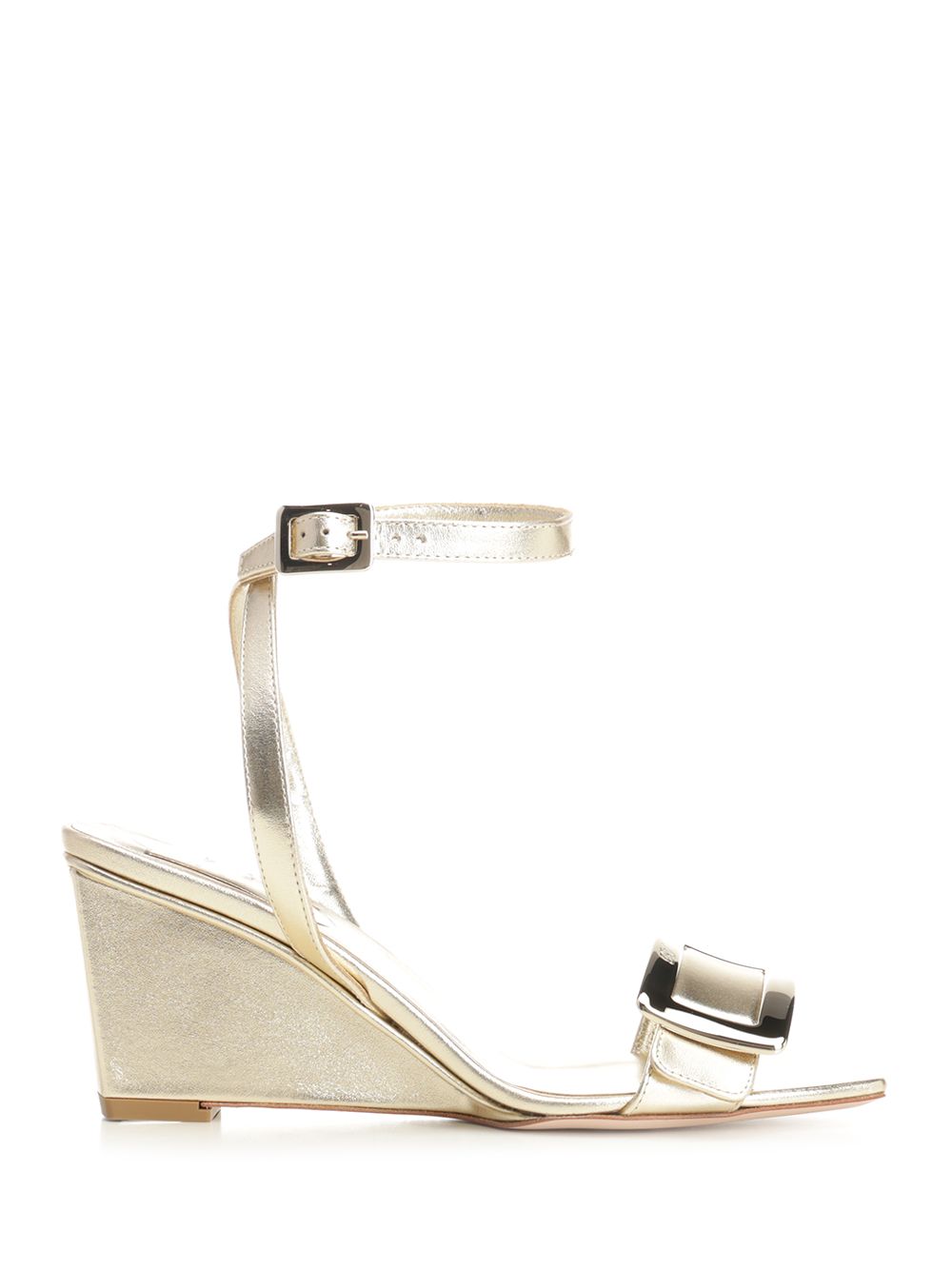 Roger Vivier Belle Vivier Wedge Sandals - Gold | 4b0828d1e5811de0398da821a9a8a284f66e22c2