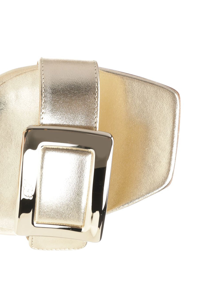 Roger Vivier Belle Vivier Wedge Sandals - Gold | d761e52a221cdd87f78dc38379611b194a334892