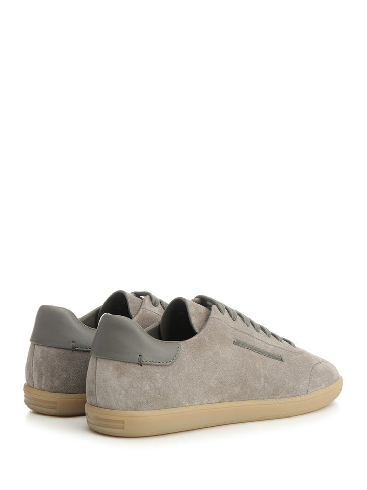 Ermenegildo Zegna New  Suede Sneakers - Beige | c66af8daaac0266ce89a9e4277db714496b1583d