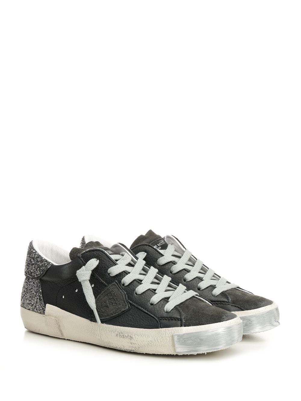 Philippe Model Prsx Low Woman Sneakers - Black | ab0c419450737fecd881605bf8e36ff44718fcf0