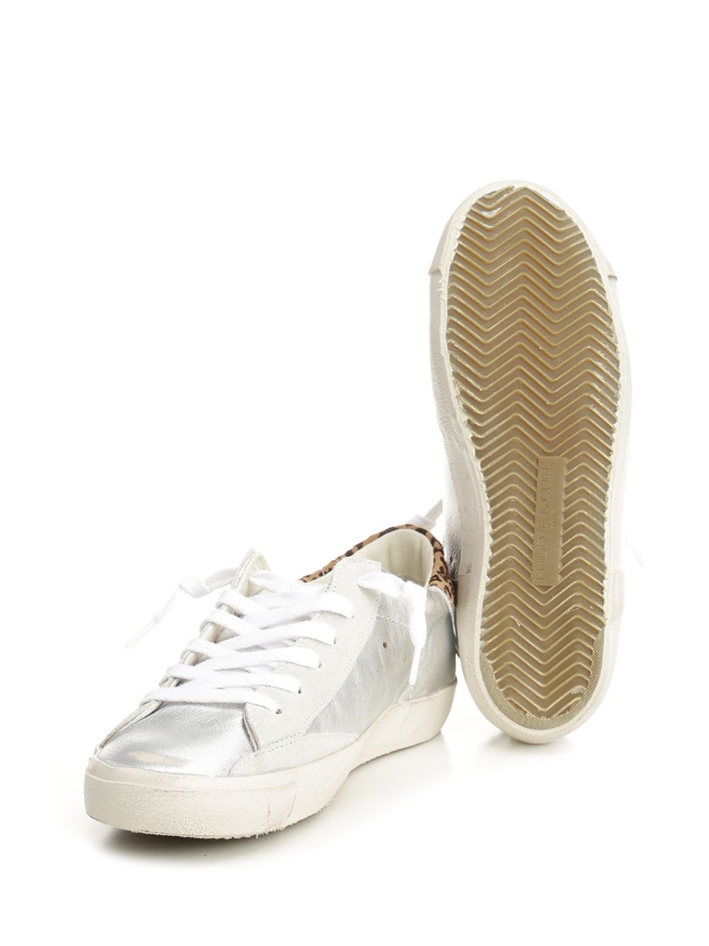 Philippe Model Prsx Low Woman Sneakers - Silver | 6f8fbf51f81b90f3b0b44b22b2aed6d8e385a2fb