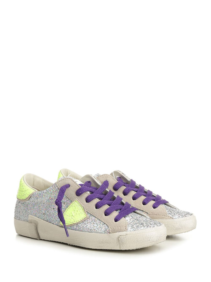 Philippe Model Prsx Low Woman Sneakers - Silver | 5f879088fcab8f43c5c1c8b6849657495475736f