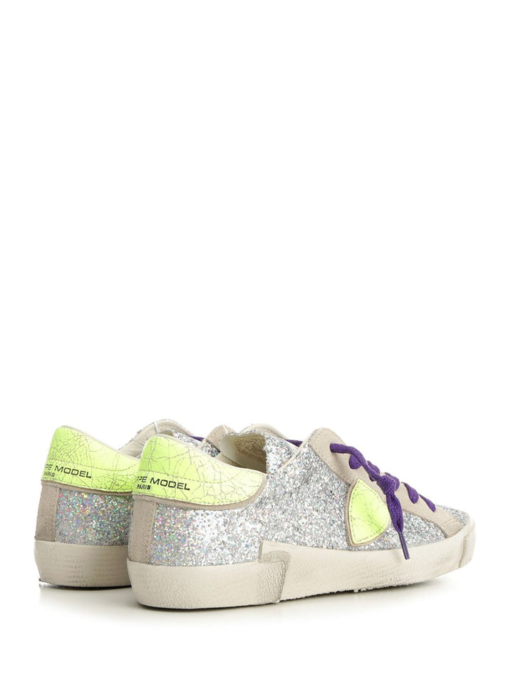 Philippe Model Prsx Low Woman Sneakers - Silver | cbb4222ae4e01dc9e10d36d42fc7b4e4f56f8918