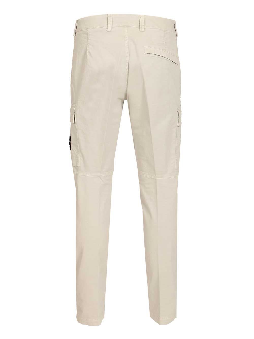 Stone Island Cargo  In Broken Cotton Twill Trousers - Grey | 0de8fbfc6bb648626a2935d57399114980b592ad