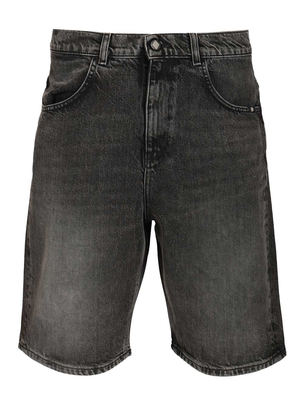 Amish Bermuda Tommy Denim Black Black Wash Trousers - Black | c473ecfaeba2ed062529a6dcd580a9ca3616dc95