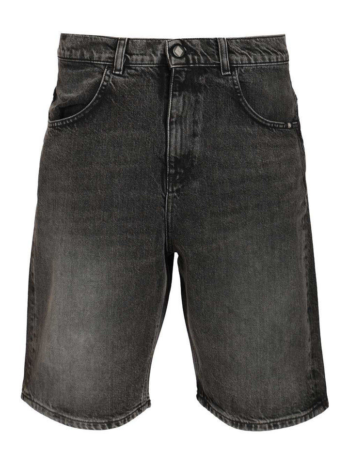 Amish Bermuda Tommy Denim Black Black Wash Trousers - Black | c473ecfaeba2ed062529a6dcd580a9ca3616dc95