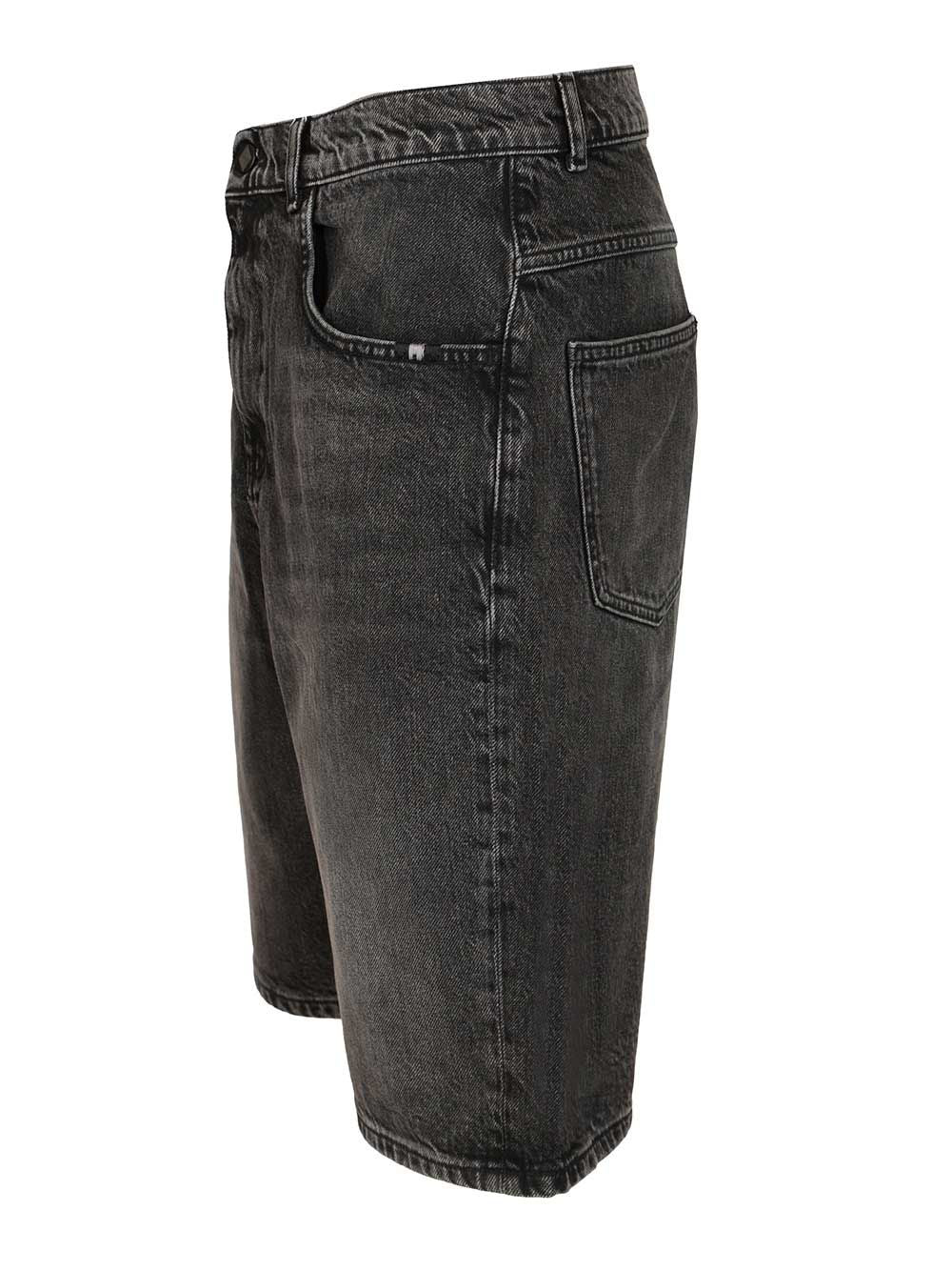 Amish Bermuda Tommy Denim Black Black Wash Trousers - Black | ef9ee0457ea106ff4a9e78f23db9a372d20a2e48