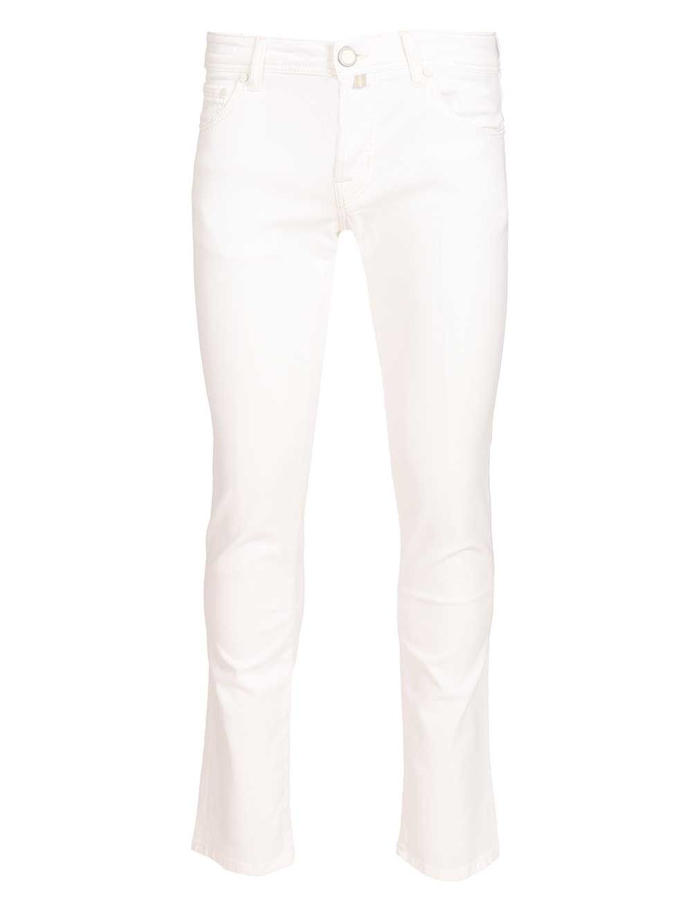 Jacob Cohen Pant 5 Pkt Slim Fit Nick L1 Salpa Bianca 9 Oz Jeans - White | 693e55d044ae03ce035478f52574bc9666621d26