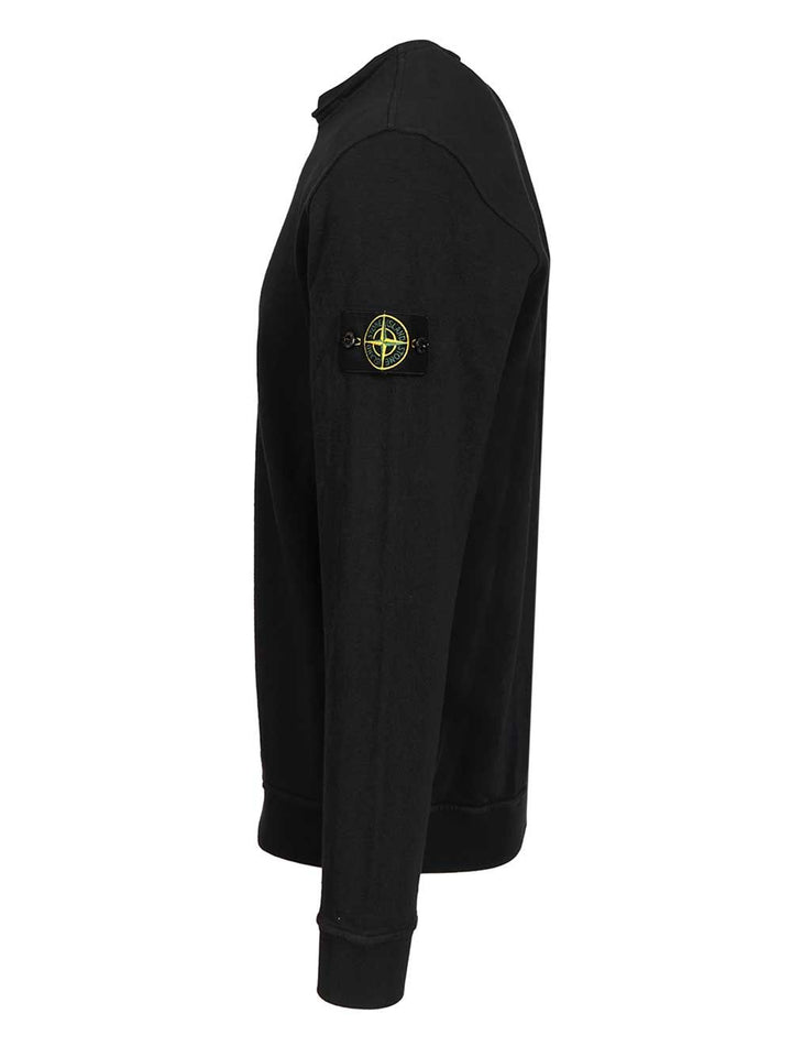 Stone Island Sweatshirt In Malfilé Cotton Sweatshirts - Blue | bc89cde9dfb97988e1d25f898c0326d4ac0dee6f