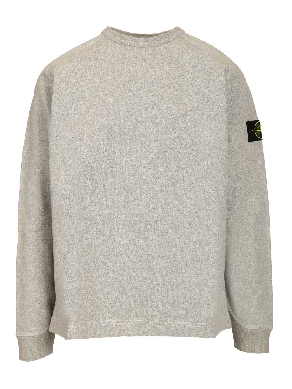 Stone Island Grey Melange Sweatshirt Sweatshirts - Grey | b45f29448c2ef5c162551c10d41801b0fa5bd747