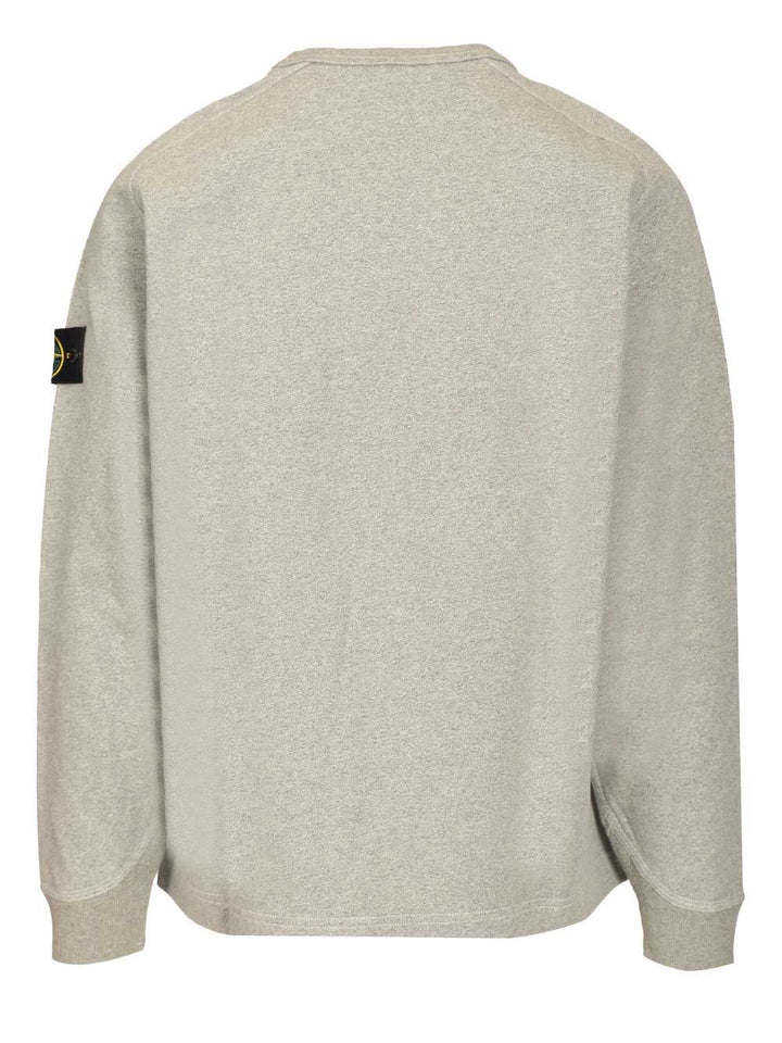 Stone Island Grey Melange Sweatshirt Sweatshirts - Grey | 5262efbac84e1609102c6b939c723da1a85a8548