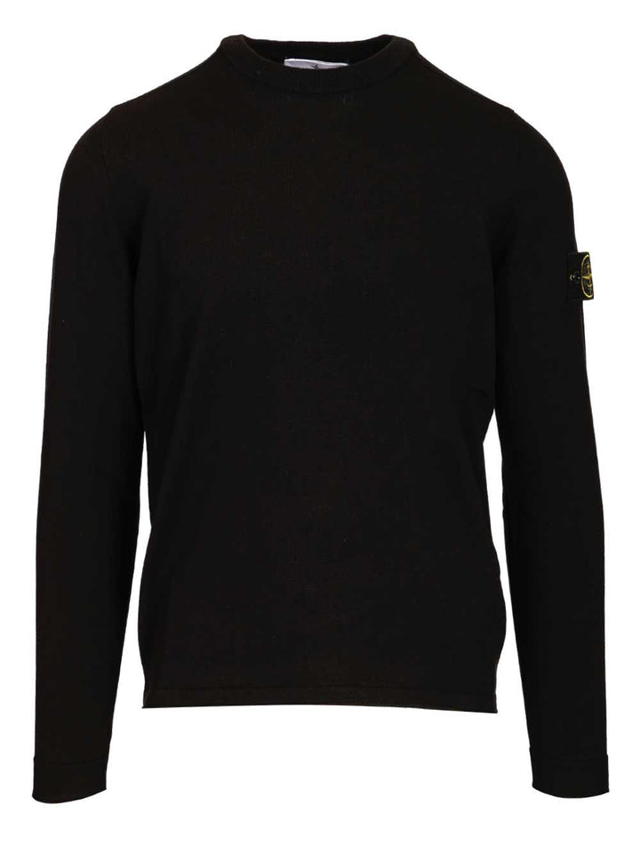 Stone Island Lightweight Organic Cotton Sweater Knitwear - Black | 9466c3c1af3018ee6fddafeda2b34954d3d9801d