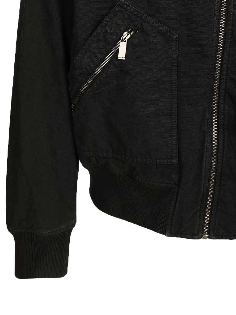 Off-White Owr Grad Cot Reg Bomber Black Jackets - Black | 0af97f7efb257a24207b12b7694b4949ae5a21c0